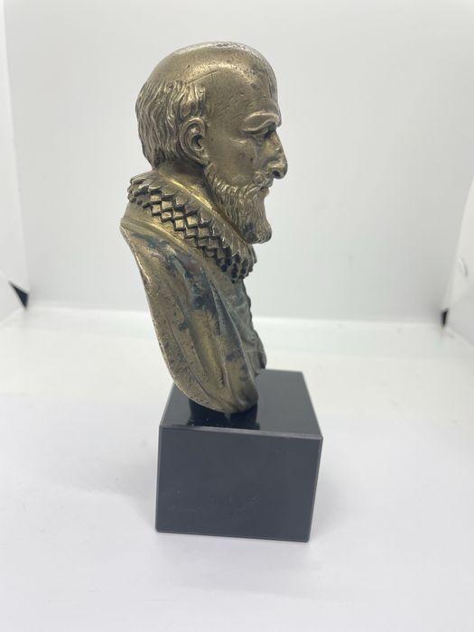 Bust din bronz cu postament din marmura