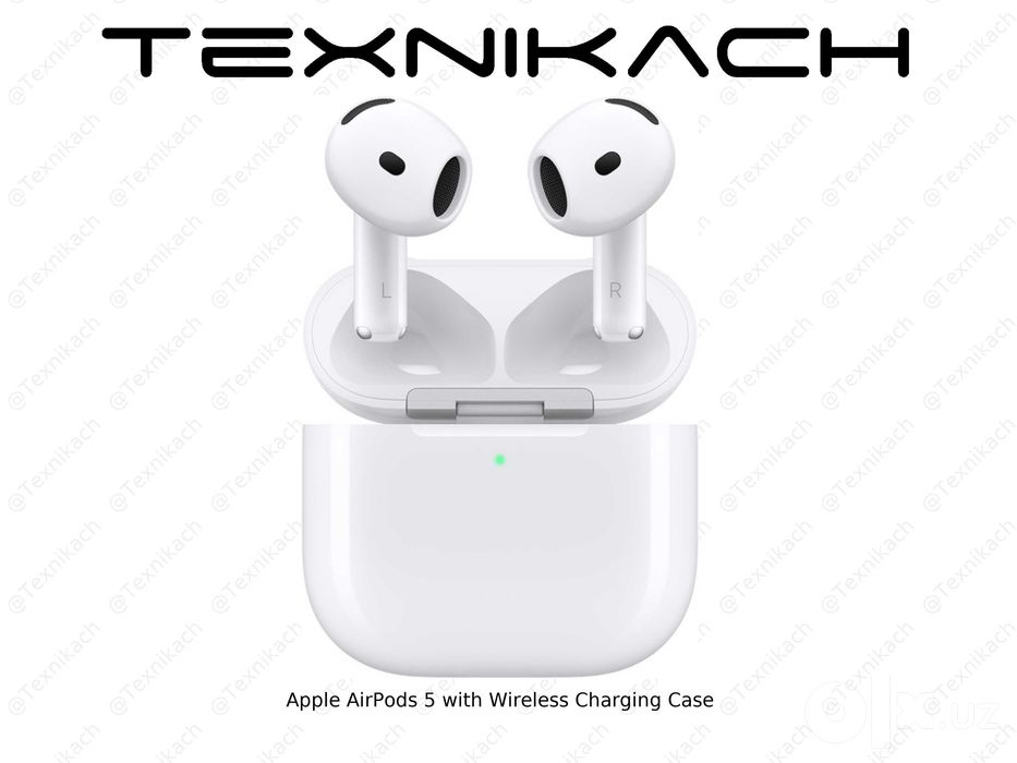 Apple AirPods 5 with Wireless Charging Case • Доставка