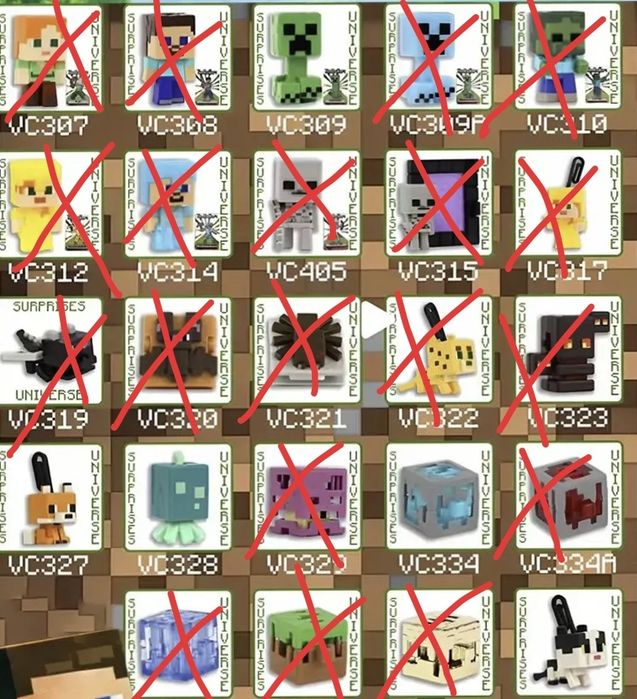 Игрушки/Фигурки из Kinder joy Minecraft