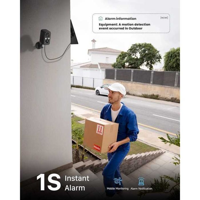 Camera WiFi,FHD,MicroSD,Aplicatie,PIR,IP66,Incarcare Solara,5200 mAh