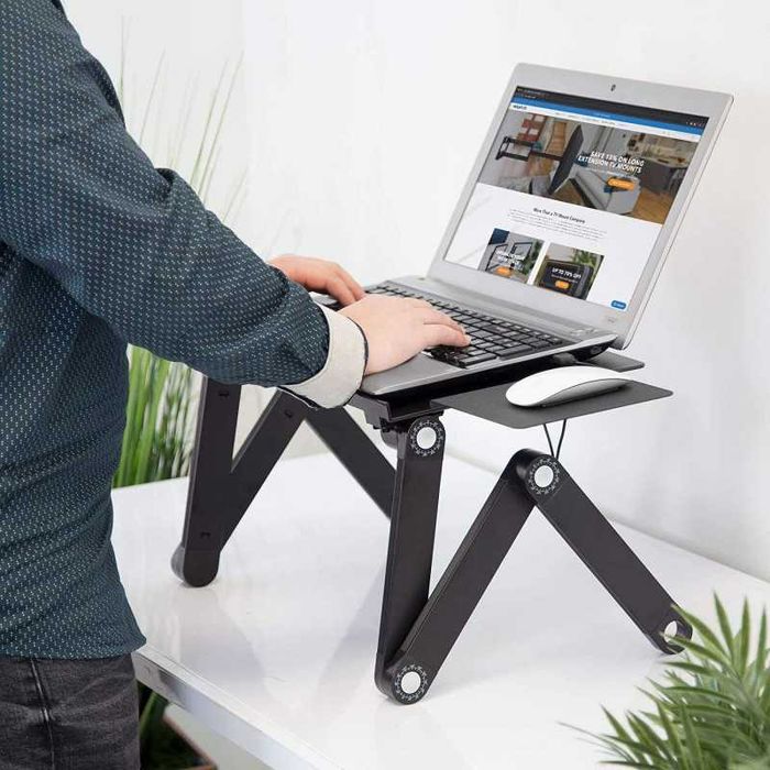 Masa pliabila multifunctionala pentru laptop T8, 2 coolere +mousepad