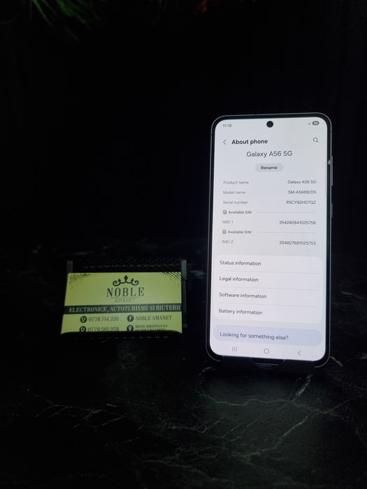 Noble Amanet - Samsung A56 5G, 256GB