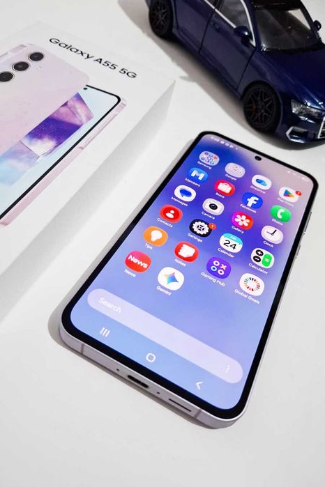 Vand telefon Samsung A55, 8GB, 256GB, 5G, Dual SIM Awesome Lilac