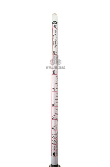 Спиртомер 0 До 100 %, С Вграден RL Термометър 0 До 40 Градуса,20200162