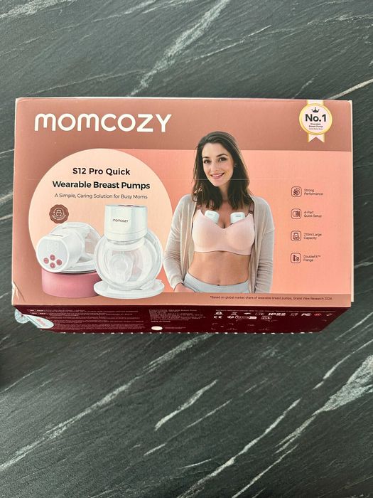 Pompă de sân dublă Momcozy S12 Pro Quick + Piese de schimb extra