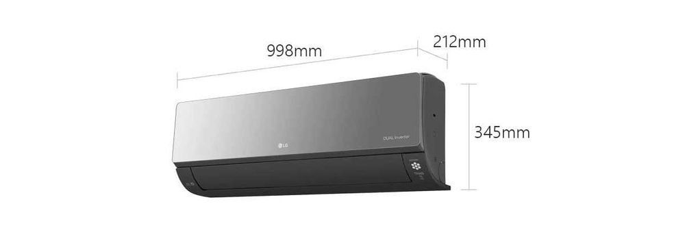Кондиционер LG ARTCOOL Mirror AC18BK.Wi-FI+трубки.