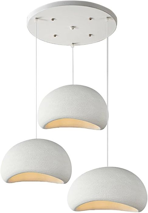 Модерни висящи лампи Wabi-sabi 3×30см, Е27, полиетиленови, регулируеми