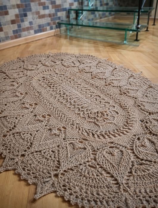 Джутовый ковер 150х120