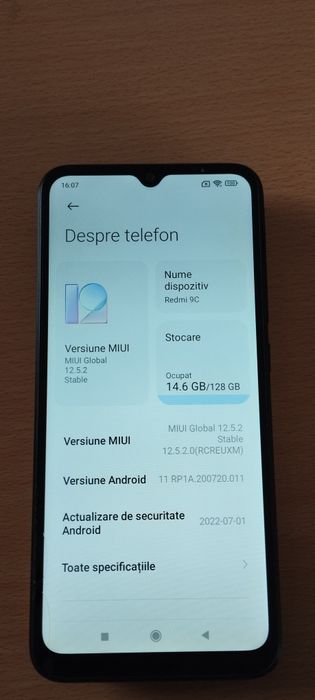 Vând Xiaomi Redmi 9C 128GB, 4GB RAM