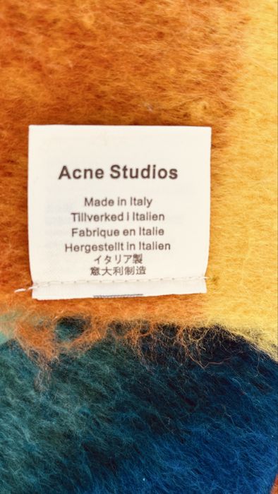 Модна къща Acne Studios дизайнерски шал лукс алпака мохер