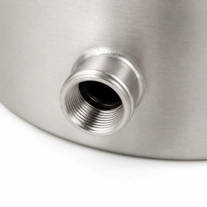 Butoi (cisterna) INOX cu capac flotant 102 L si camera din silicon, cadou robinet din INOX