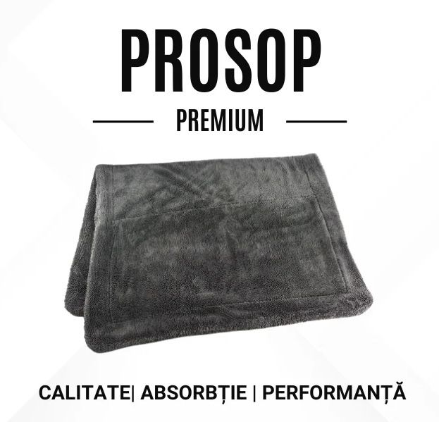 Prosop auto noar dublu - 70X90CM 1400gsm