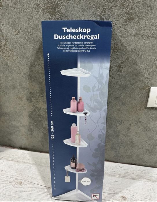 Colțar telescopic pentru duș