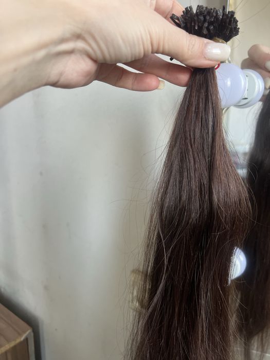 Продаю натуральные волосы 60см 120 к