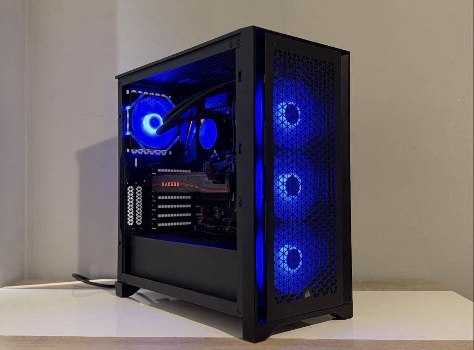 Геймьрски компютьр Ryzen 5 5600х, RX5700XT, 32GB, водно охлаждане