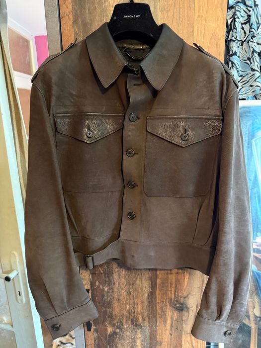 Leather Jacket Burberry Prorsum Fashion Collection Кожено Яке Велур / Набук Бърбъри Прорсъм Фешън Колекция. Най-високо качество на кожата и изработка!