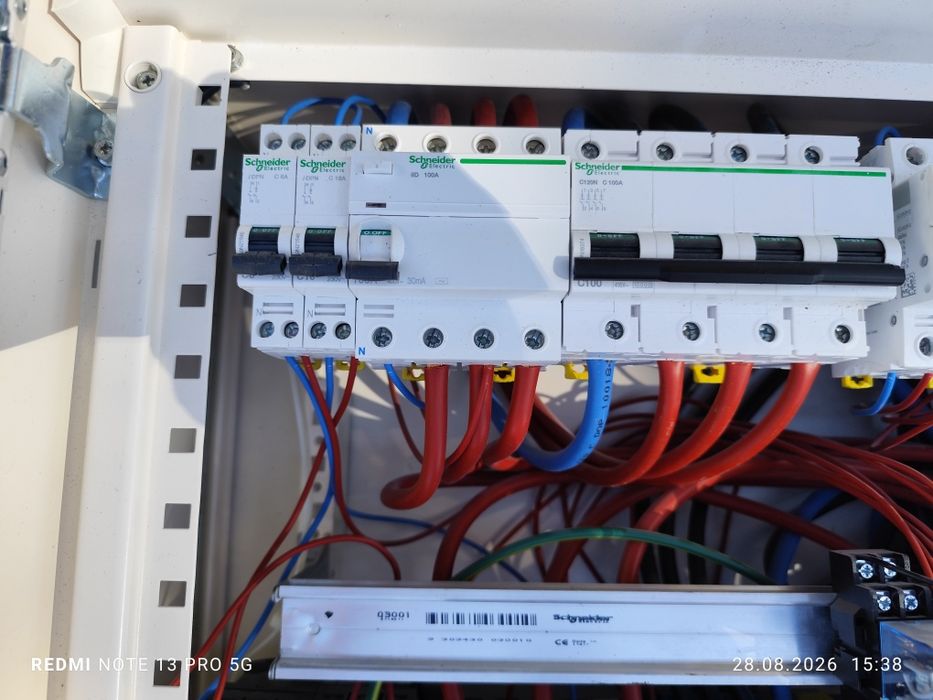 Tablou Electric Trifazat (380V) - Echipare Schneider Electric (Siguranțe 100A, Contactor LC1D115)