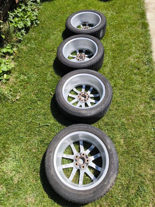 Jante 5X112 17 OEM Audi cu anvelope bune M+S VOLKSWAGEN AUDI SKODA SEAT MERCEDES