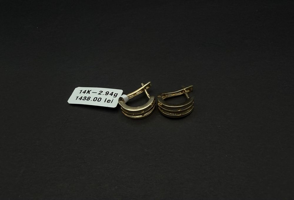 Bijuteria Royal cercei aur 14k 2.94 gr
