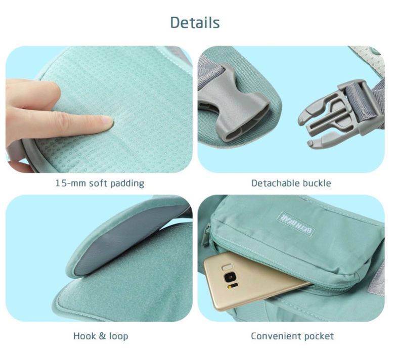 Колан кенгуру със седалка за носене на бебе+червена като подарък