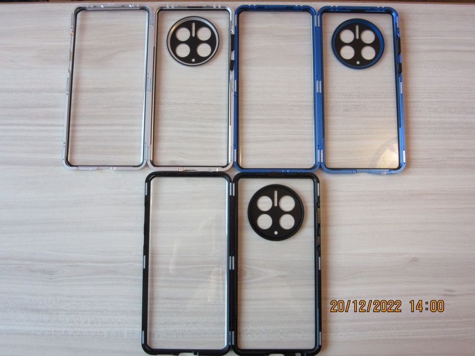 Huawei Mate 50 Pro / Двоен 360 магнитен кейс калъф с камера протектор