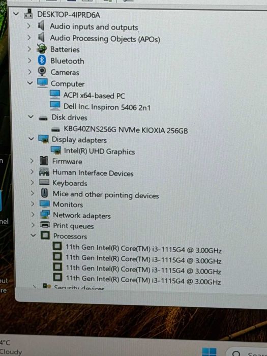 Dell Inspiron 14 5406 2-in-1 i3-1115G4/8RAM/256NVMe/Full HD Touch