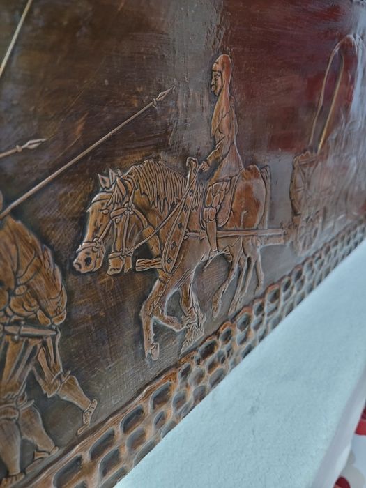 Медна картина пано 130х40 НАМАЛЕНА