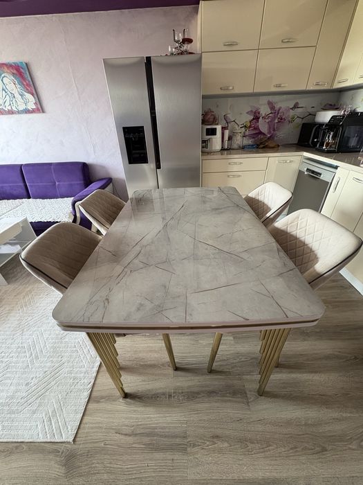Маса + 6стола 280€ , детско бюро + стол  80€