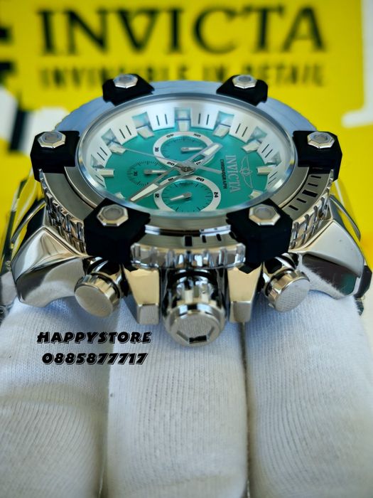 INVICTA Falcon Swiss Full metal Silver 56 mm, Инвикта нов мъжки часовник