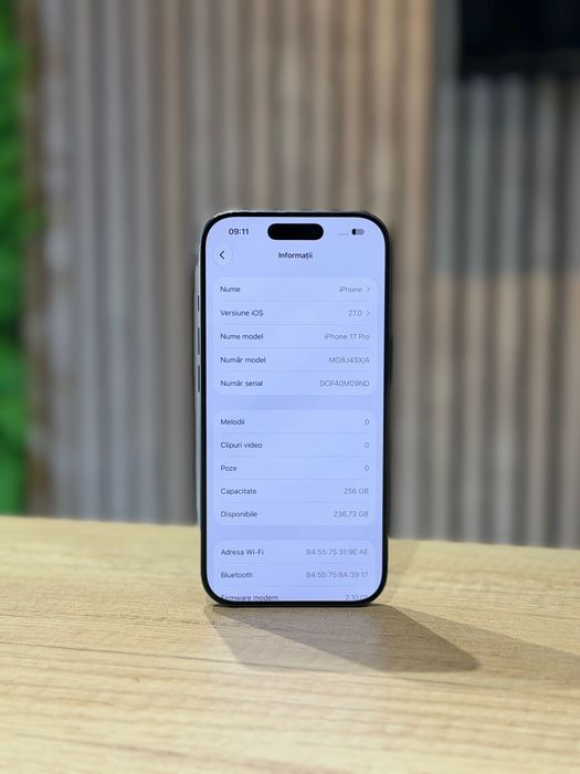 iPhone 17 PRO 256Gb Blue/Baterie100%/Garantie 12 luni @atsgsm.ro