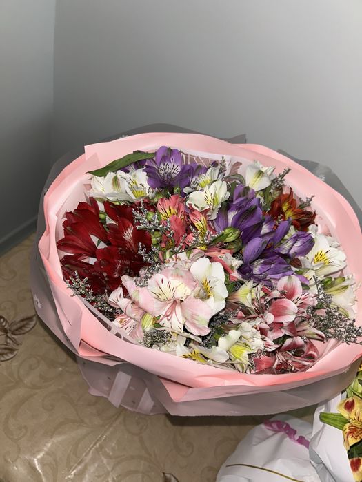 Цветы город алматы свежие.