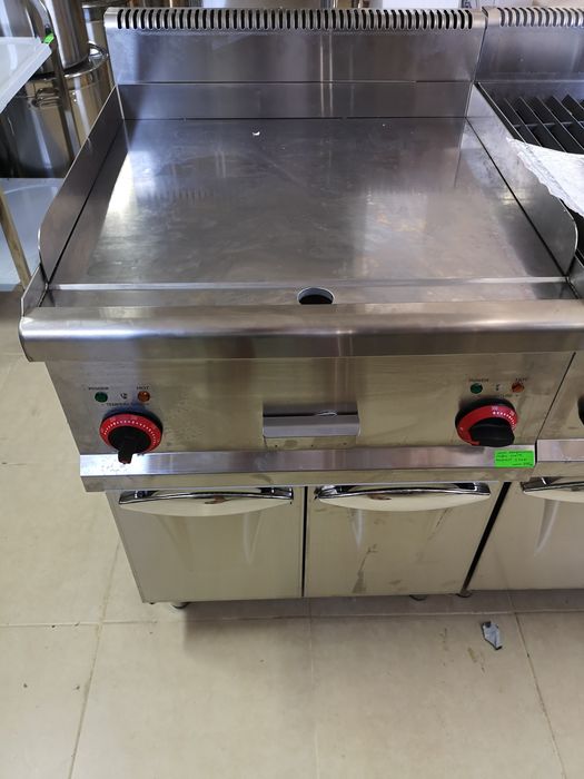 Скара Гладка плоча изцяло Неръждаема Професионална Чисто нова