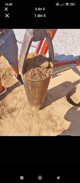 Foraje puțuri piloni