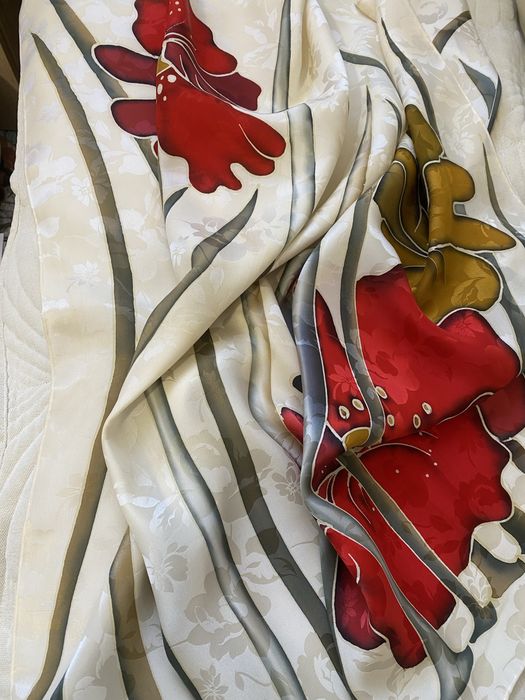 Дамски шал естествена коприна