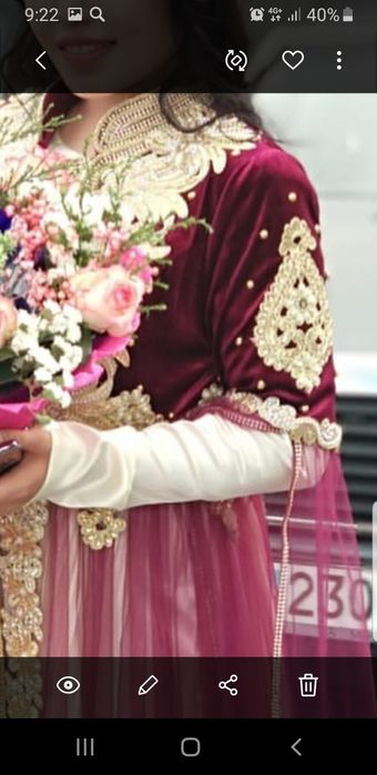 Свадебное никах платье