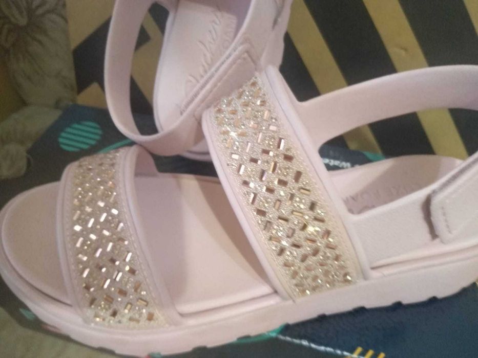 Skechers сланцы босоножки резиновые 38 р-р со стразами
