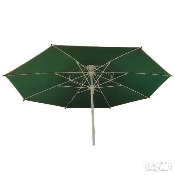Плажен ,градински чадър с двоен таван против вятър ЗЕЛЕН,БЯЛ,СИН,БЕЖОВ