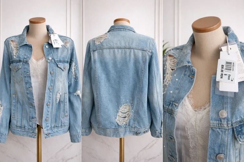 Geaca denim, femei - Guess - S