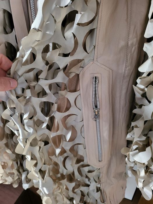 Geaca haina  made in italy prezentare podium din piele unicat size  40