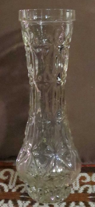 Ваза, прозрачна, кристална
