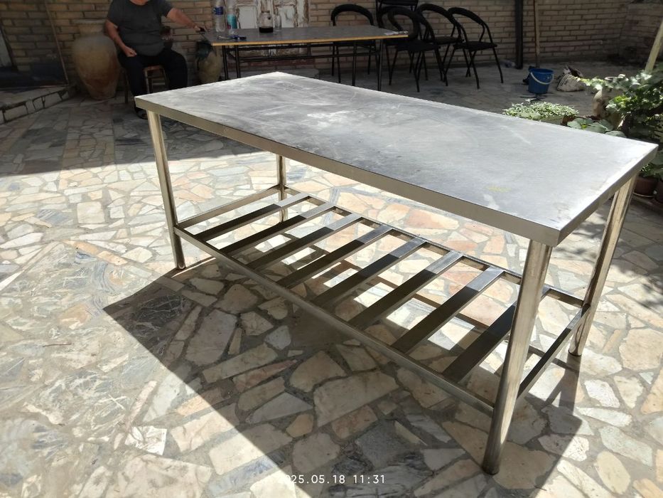 Стол  не  ржавейка 2,5 на 90 идеал