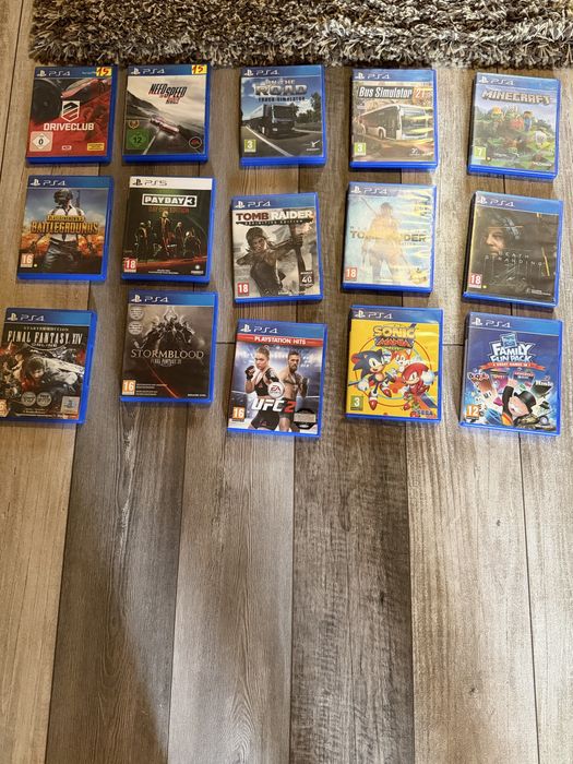 15 jocuri PS4 + 1 joc PS5 – Toate funcționează si pe ps5