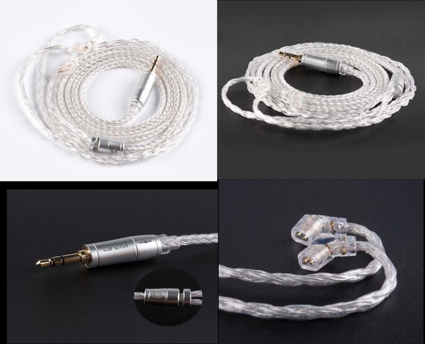 Новые кабеля KBEAR 8/16 Core Oxygen-Free Copper 3,5/4,4 QDC/2PIN