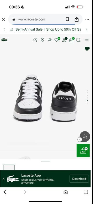 Кеды Lacoste женские