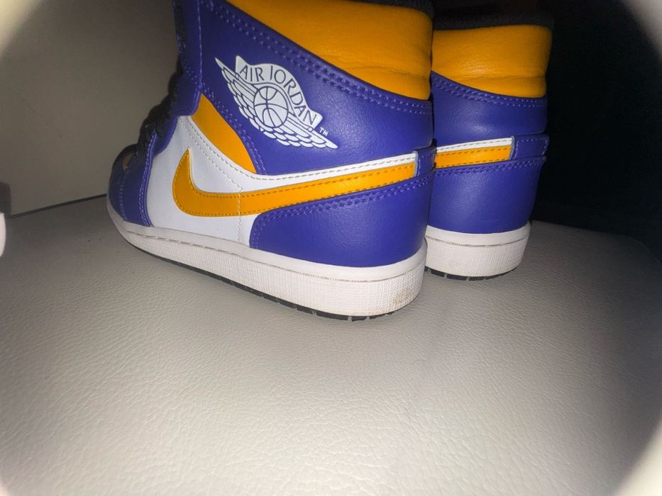 Jordan 1 Mid Lakers , 42.5