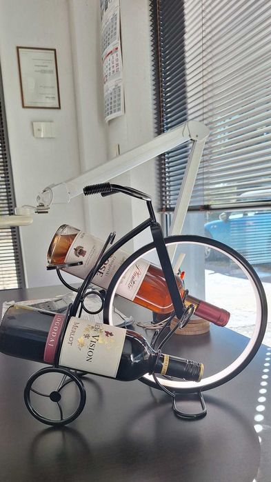 Нова Метална Лампа Велосипед - Колело Поставка за Бутилки - 3 Варианта