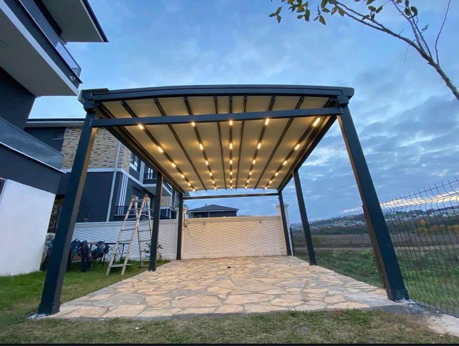 Pergola bioclimatica, pvc