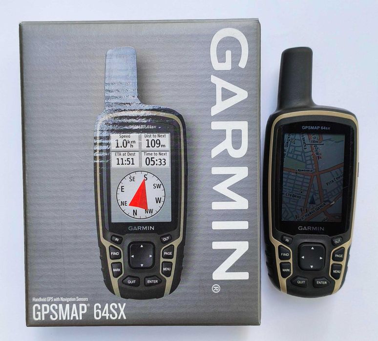 Туристическа навигация за трекинг, офроуд и др. GARMIN GPSMAP 64sx