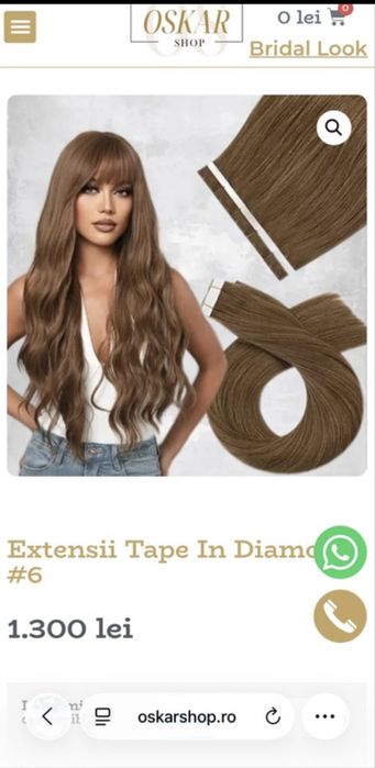 Extensii de par tape in , diamond