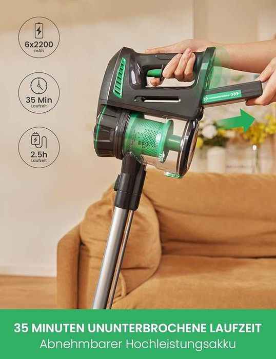Безжична прахосмукачка Vactidy Blitz V8, 25KPa, LED, до 35 мин, Animal